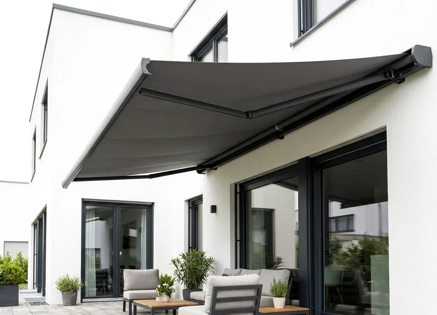 Folding-Arm Awnings fitted in a Helderfontein home